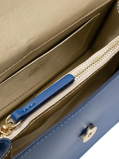 LILY  Geanta mini de umar, din piele electric albastru - Genți femei