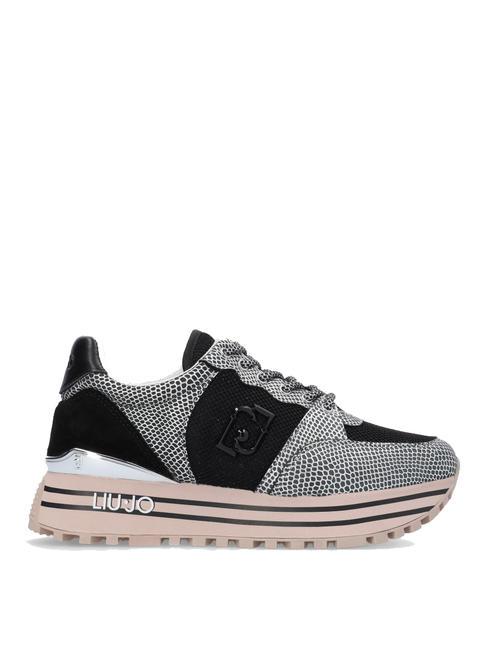 MAXI WONDER 57 Adidași cu platformă cu imprimeu piton puritate - Pantofi femei