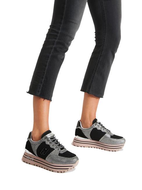 MAXI WONDER 57 Adidași cu platformă cu imprimeu piton puritate - Pantofi femei