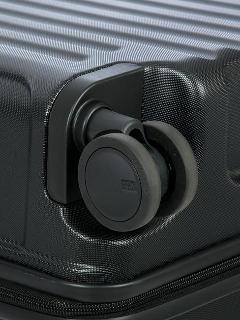 CAPRI Troler cu portbagaj de marime medie negru - Trolere rigide