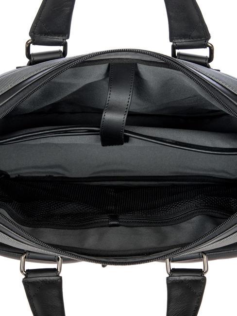 Dosarul BRIC’S MONZA, suport pentru computer de 15 ", cu curea de umăr gri/negru - Serviete birou