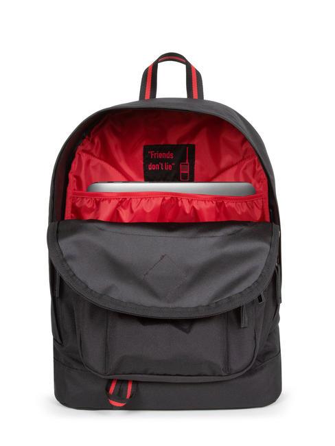 SUGARBUSH By STRANGER THINGS rucsac pentru laptop 15" răsp&acirc;ndit negru - Rucsacuri pentru școală și timp liber