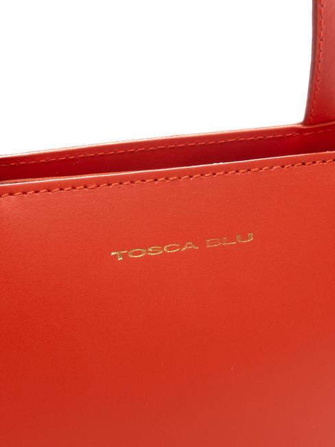 ILY Geanta de mana din piele RED - Genți femei