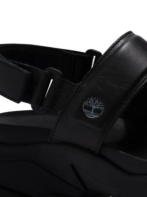 ADLEY WAY 2 BAND Sandale din piele Jetblack - Pantofi femei