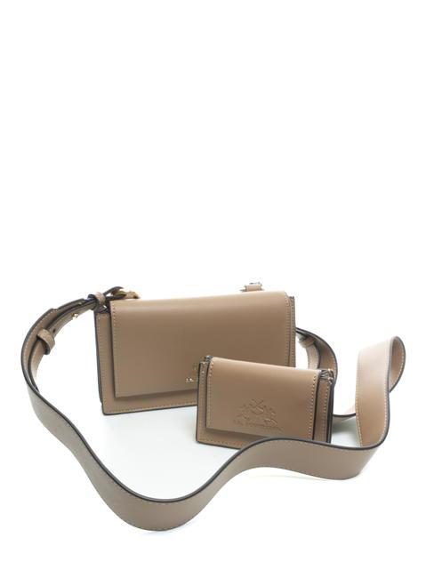 HERITAGE clutch cu curea de umar bej - Genți femei