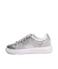 TWINSET PRINT OVAL T Adidași din piele laminată argint - Pantofi femei - 4