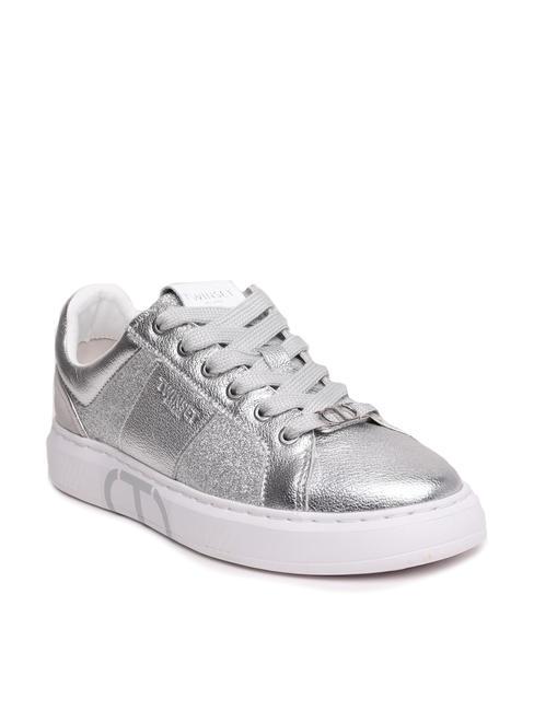 PRINT OVAL T Adidași din piele laminată argint - Pantofi femei