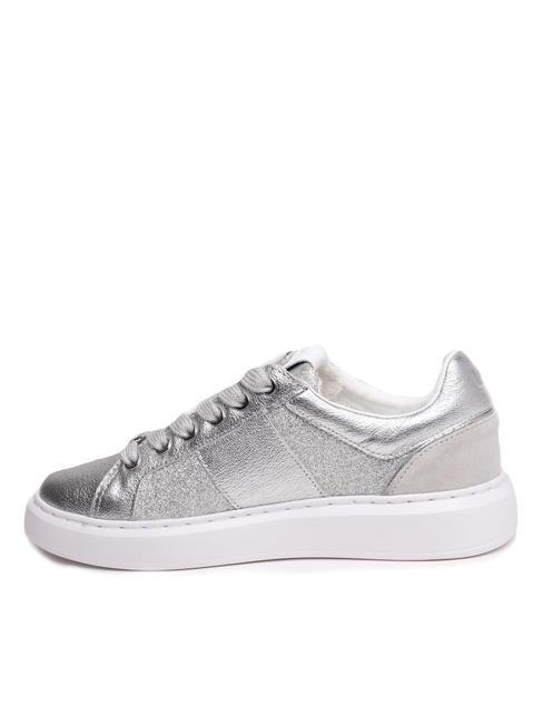 PRINT OVAL T Adidași din piele laminată argint - Pantofi femei