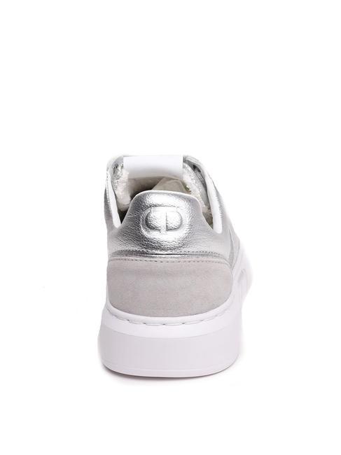 PRINT OVAL T Adidași din piele laminată argint - Pantofi femei