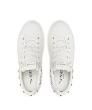TWINSET PEARLS Tenisi cu margele alb optic - Pantofi femei - 5