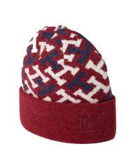 TOMMY HILFIGER ICONIC MONOGRAM Beanie cu logo și răsucire - Căciuli