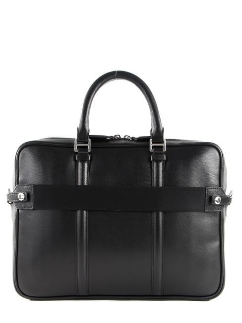 TIMES Servietă din piele pentru suport pentru computer de 13". BLACK - Serviete birou