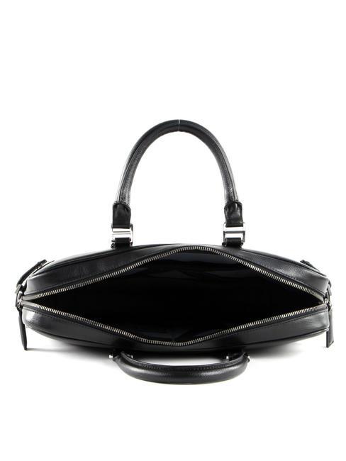 TIMES Servietă din piele pentru suport pentru computer de 13". BLACK - Serviete birou
