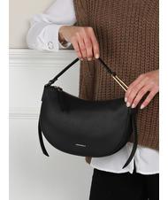 COCCINELLE PRISCILLA Geanta cu bareta de umar, din piele negru - Genți femei - 4