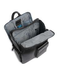 PIQUADRO FINN Rucsac pentru laptop de 15,6", din piele negru - Rucsacuri pentru laptop - 4