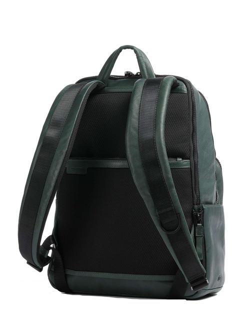 HARPER Rucsac pentru laptop 14&rdquo;, din piele VERDE - Rucsacuri pentru laptop