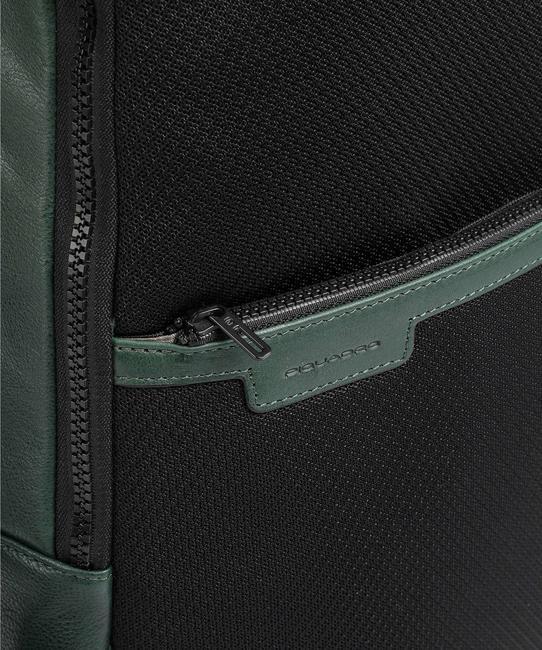 HARPER Rucsac pentru laptop 14&rdquo;, din piele VERDE - Rucsacuri pentru laptop