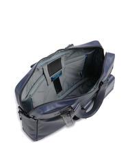 PIQUADRO FINN Servieta pentru laptop de 14", din piele albastru - Serviete birou - 4