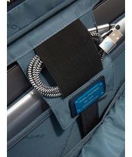 PIQUADRO FINN Servieta pentru laptop de 14", din piele negru - Serviete birou - 4