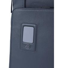 PIQUADRO AKRON Rucsac din piele antifurt, suport pc 15,6". albastru - Rucsacuri pentru laptop - 5