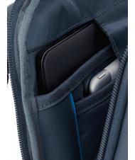 PIQUADRO AKRON Rucsac din piele antifurt, suport pc 15,6". albastru - Rucsacuri pentru laptop - 6