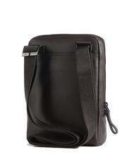 PIQUADRO PAN Poșetă mică din piele MORO - Genți de umăr bărbați - 2