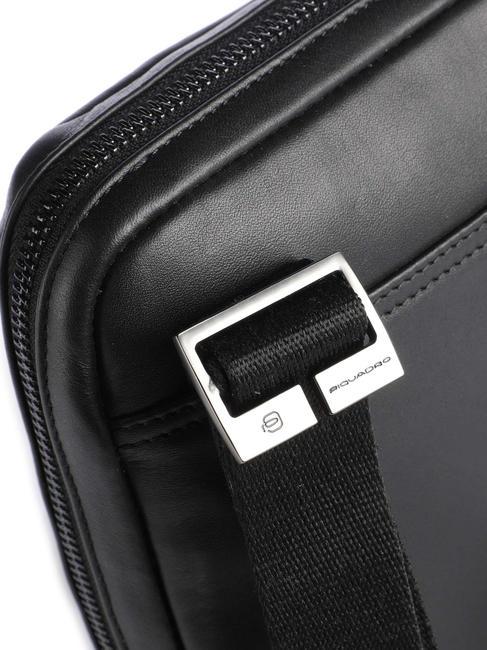 PAN Poșetă mică din piele negru - Genți de umăr bărbați