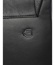 PIQUADRO MACBETH Geanta din piele extensibila negru - Genți de umăr bărbați - 3