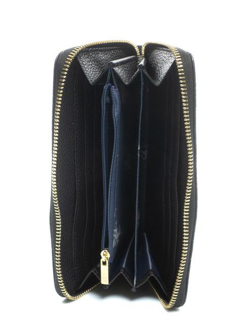 STANFORD Portofel mare cu fermoar BLACK - Portofele femei