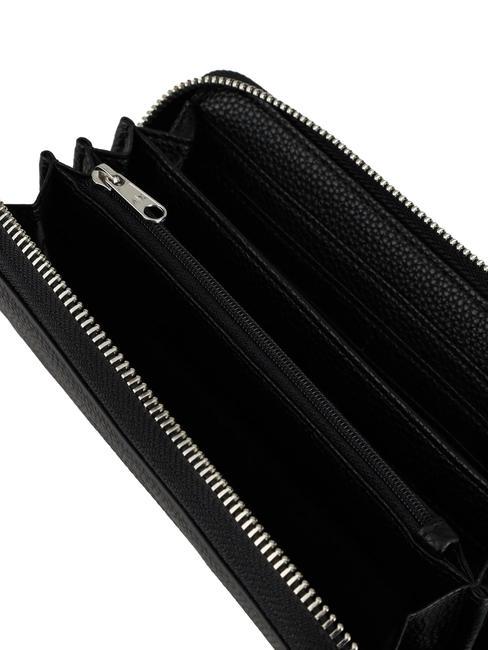 A|X Fermoar mare în jurul portofelului negru - Portofele femei