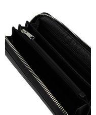 ARMANI EXCHANGE A|X Fermoar mare în jurul portofelului negru - Portofele femei - 4