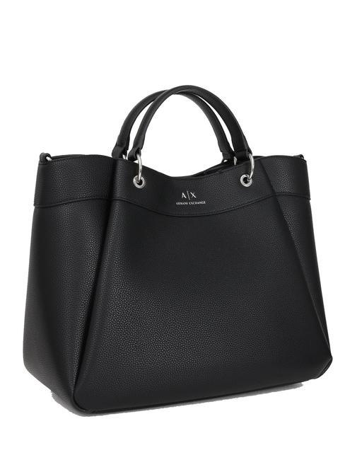 WAVE Geantă de mână cu curea de umăr negru - Genți femei