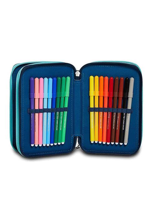 BELIEVE IN YOURSELF Carcasa cu trusa scolara tardis albastru - Penare și accesorii
