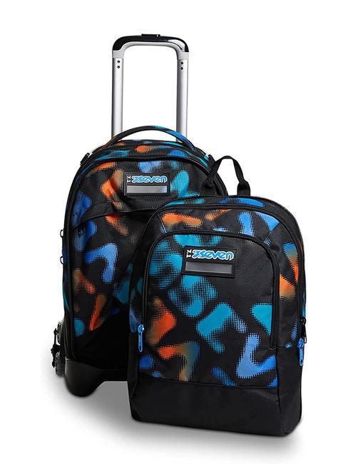 MELT BOY JACK Rucsac troler detasabil cu 3 roti negru - Rucsacuri cu role