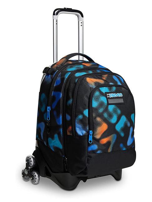 MELT BOY JACK Rucsac troler detasabil cu 3 roti negru - Rucsacuri cu role
