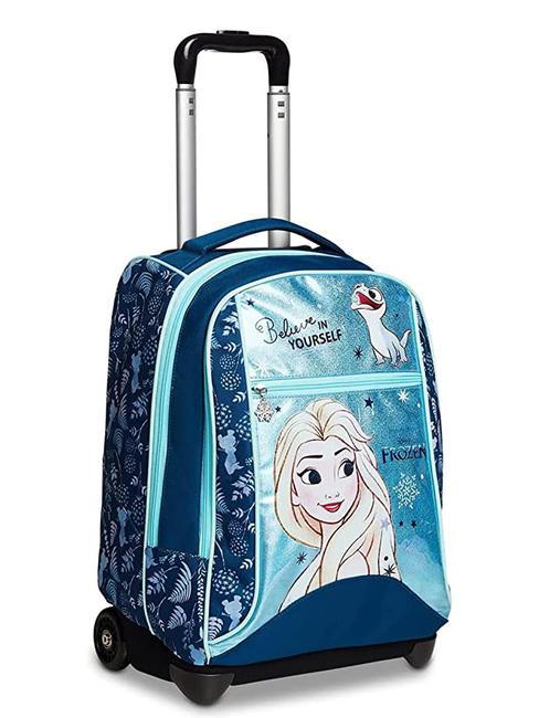 BELIEVE IN YOURSELF Rucsac troler 2 roti tardis albastru - Rucsacuri cu role