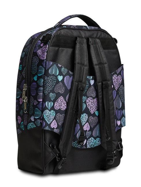 PATCHYHEART GIRL JACK Rucsac troler detasabil cu 2 roti negru - Rucsacuri cu role