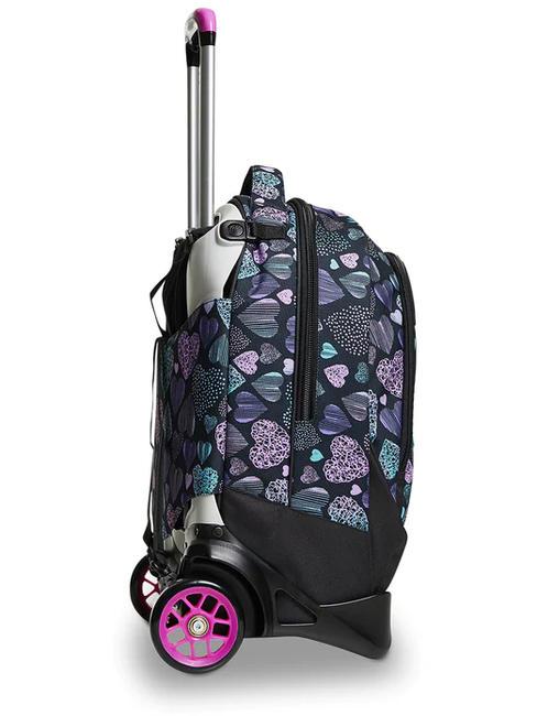 PATCHYHEART GIRL JACK Rucsac troler detasabil cu 2 roti negru - Rucsacuri cu role