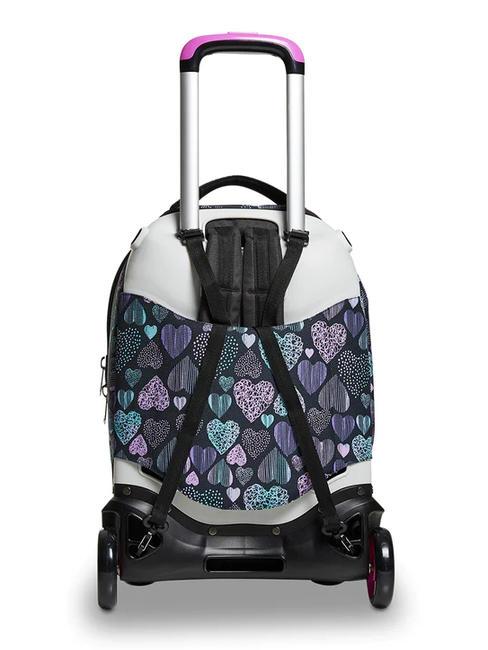 PATCHYHEART GIRL JACK Rucsac troler detasabil cu 2 roti negru - Rucsacuri cu role
