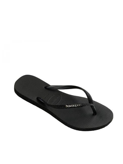 SLIM SPARKLE Papuci flip-flop BLACK - Pantofi femei