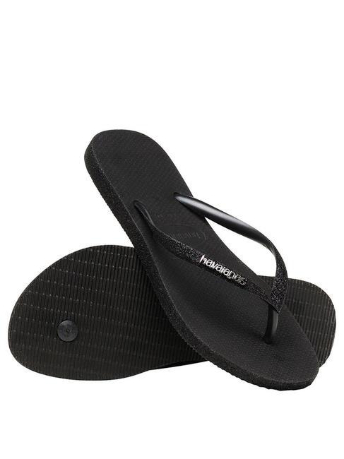 SLIM SPARKLE Papuci flip-flop BLACK - Pantofi femei