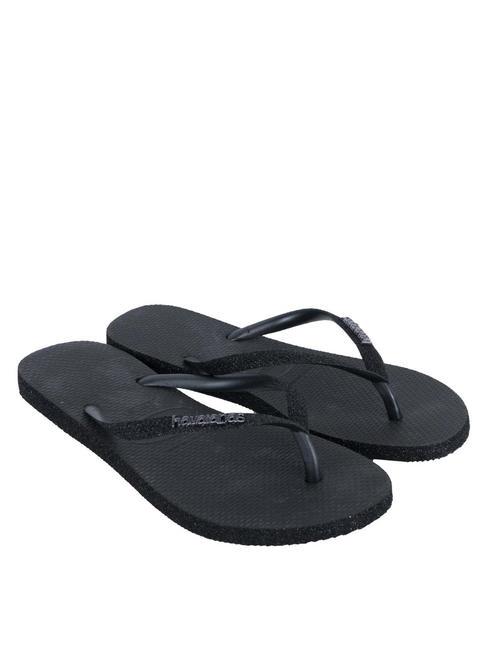 SLIM SPARKLE Papuci flip-flop BLACK - Pantofi femei