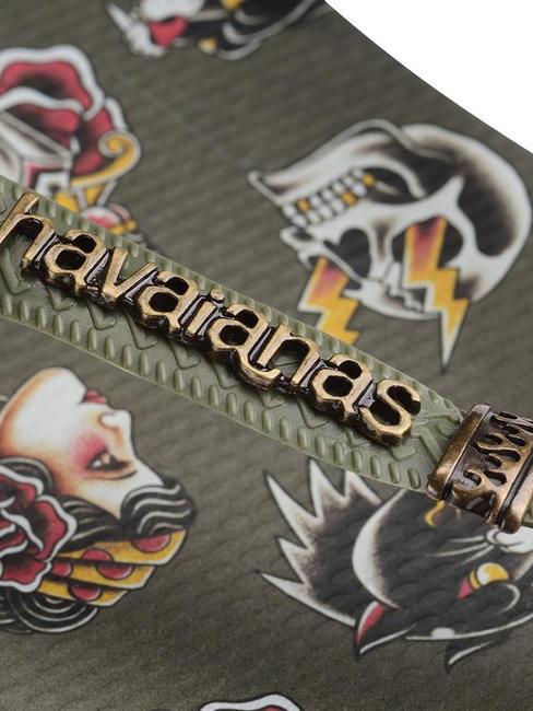 TOP TRIBO TOP flip-flops negru/mușchi - Pantofi bărbați