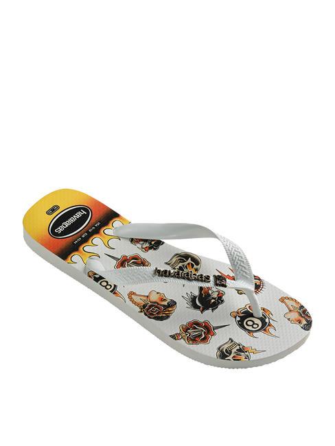 TOP TRIBO TOP flip-flops alb/alb - Pantofi bărbați
