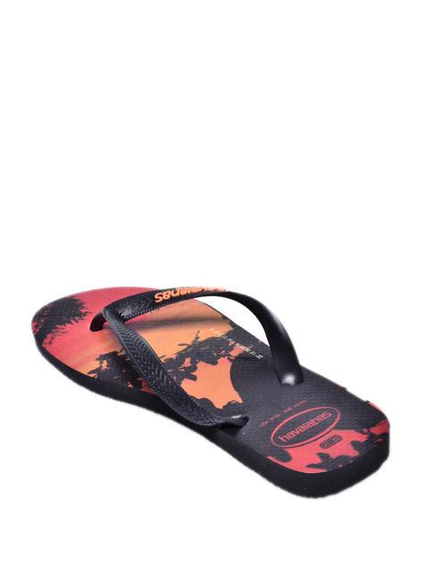 Haltere HYPE negru/negru/begonia portocaliu - Pantofi bărbați