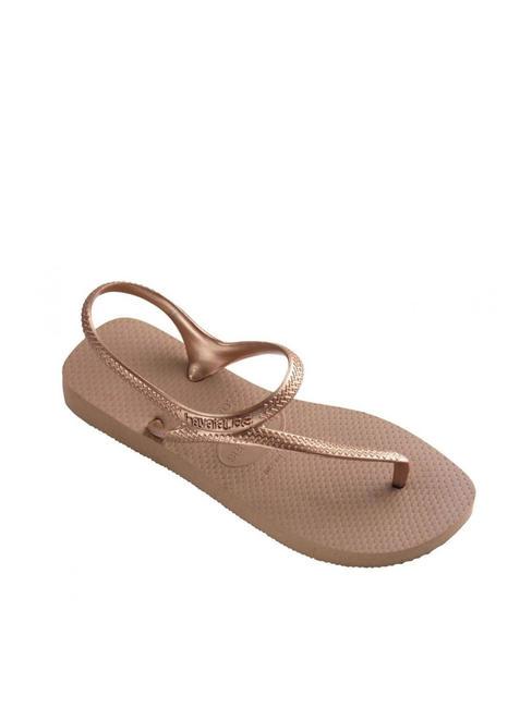 FLASH URBAN  Sandale flip flop rose / aur - Pantofi femei