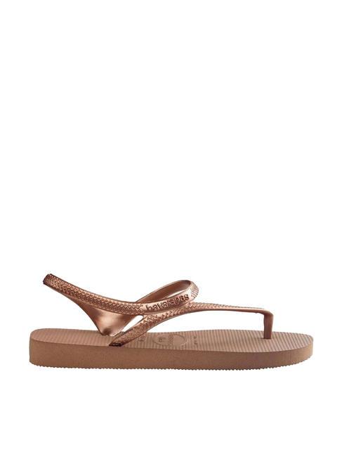 FLASH URBAN  Sandale flip flop rose / aur - Pantofi femei