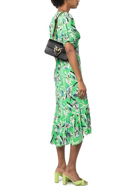 LOVE ONE MINI Geanta mini din piele de vitel aur negru-vechi - Genți femei