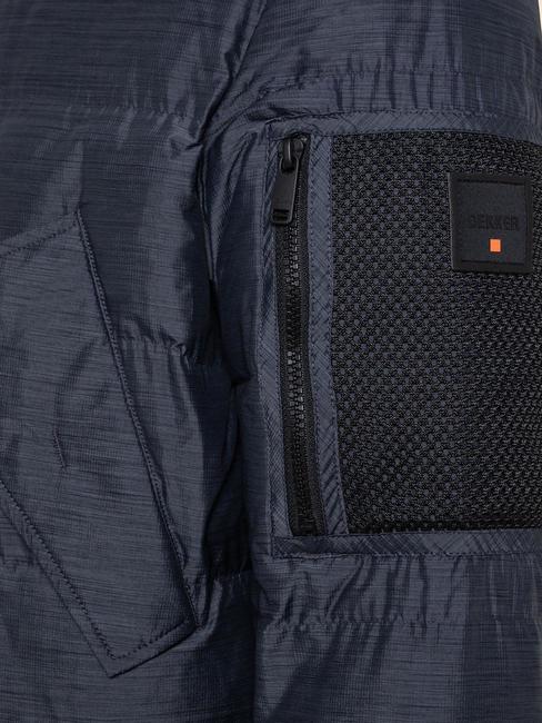 GATO NF Parka din nailon melange gri &icirc;nchis - Jachete pentru bărbați