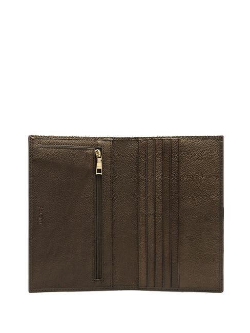 HERITAGE  Portofel mare negru de bronz - Portofele femei
